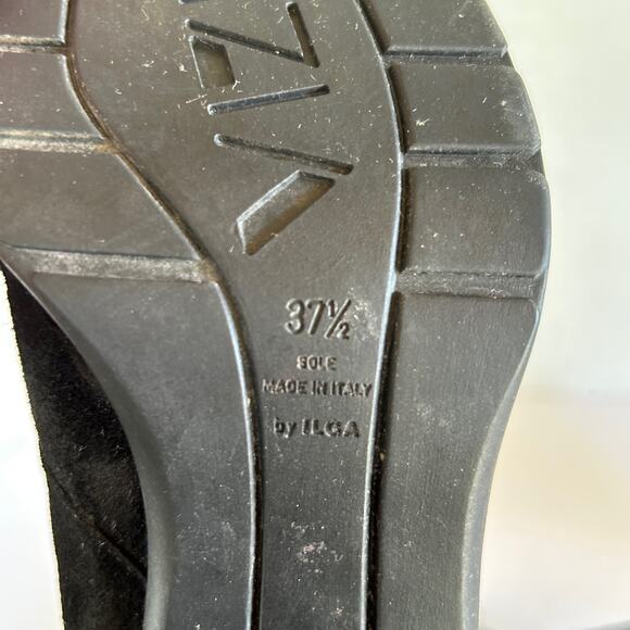 Vintage Krizia By Ilga Suede Ankle Boots Women's Sz 37 1/2 (US Sz 7) - Picture 8 of 10